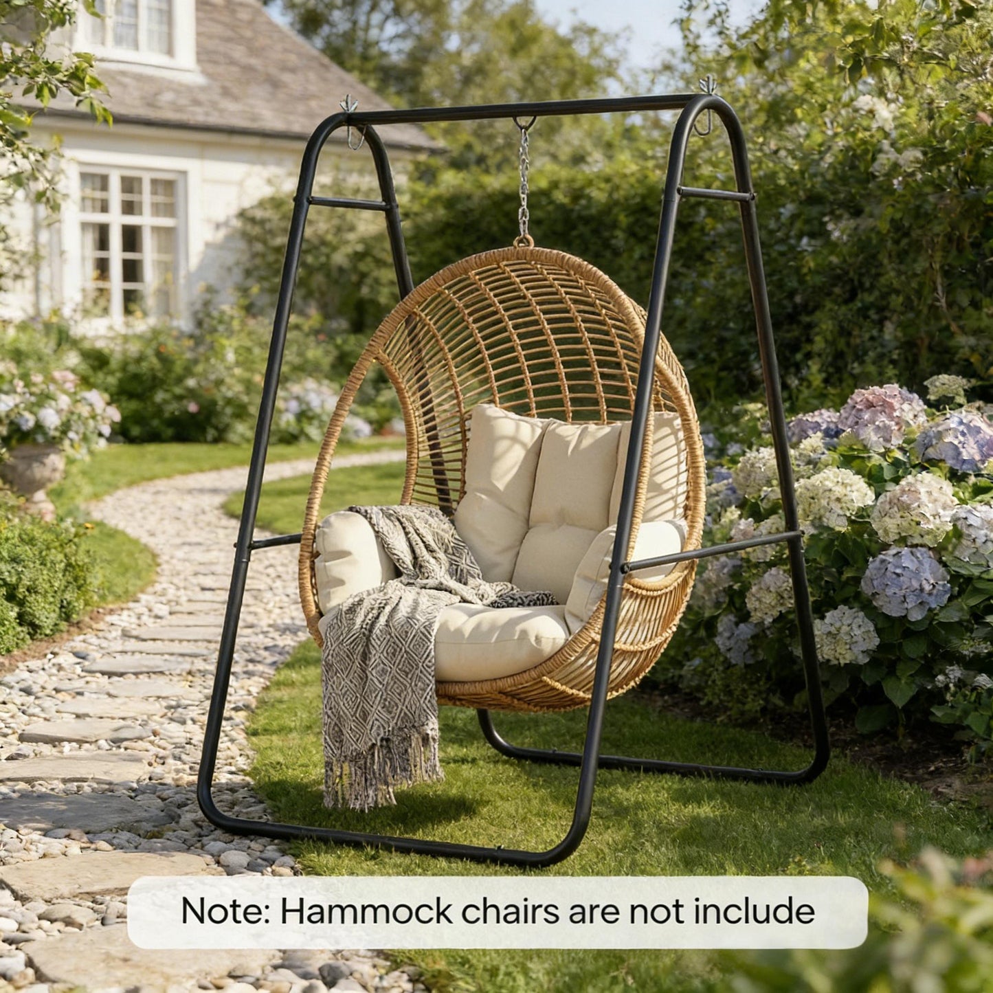 Hammock Chair Stand - Solid Steel A-Frame for Indoor & Outdoor