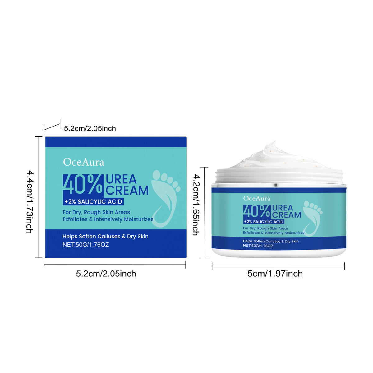 Urea Foot Cream with Arginine & Salicylic Acid - 50g