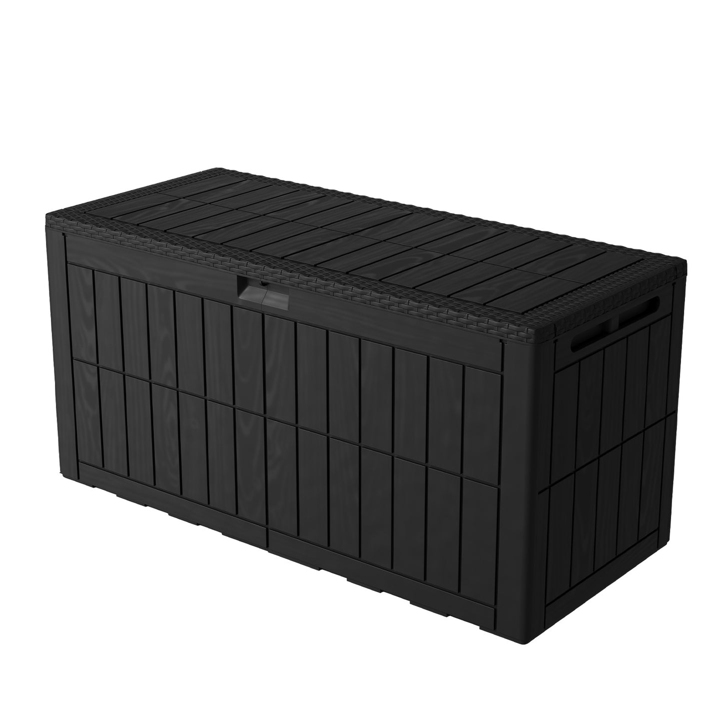 1 0 Gallon Outdoor Storage Box Water Proof Resin Deck Lockable Bin