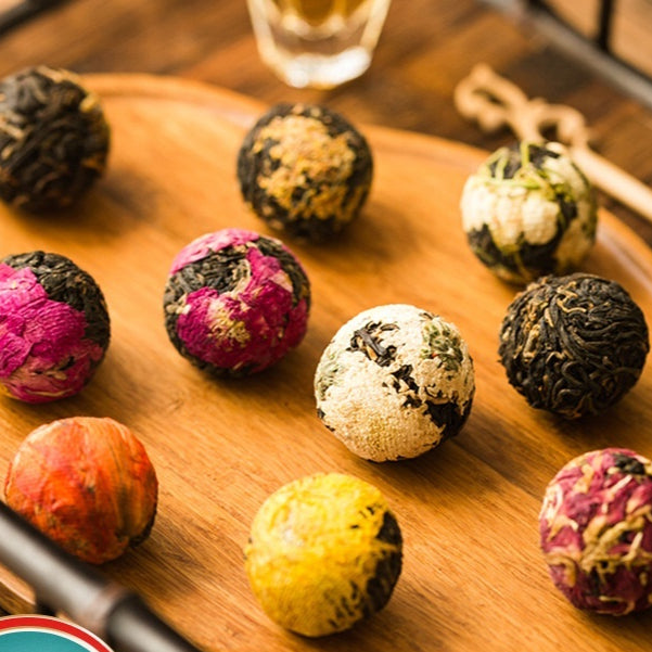 Bulk Assorted Flower Ball Tea - Herbal & Fruit Infusions - Multiple Variants