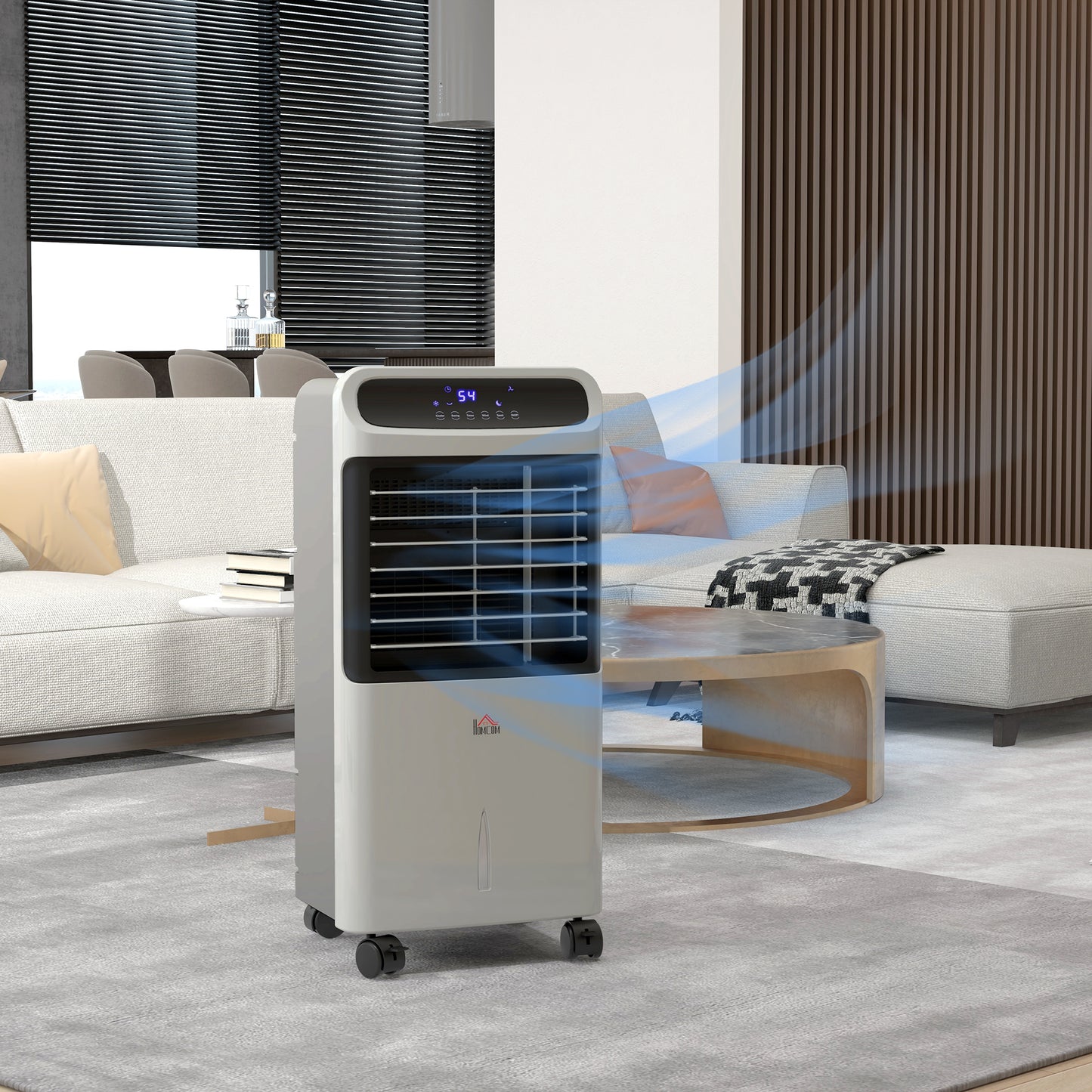 3-in-1 Evaporative Air Cooler Fan with Remote and Timer - Gray
