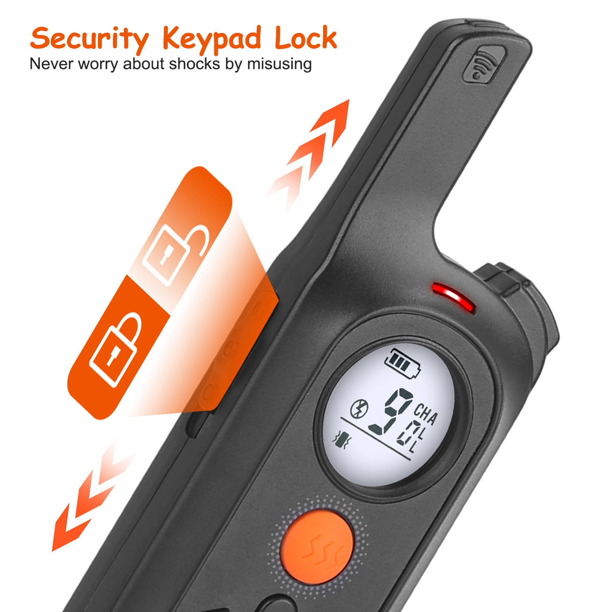 Dog Training Collar Waterproof Shock Vibration Beep Remote 984FT Range