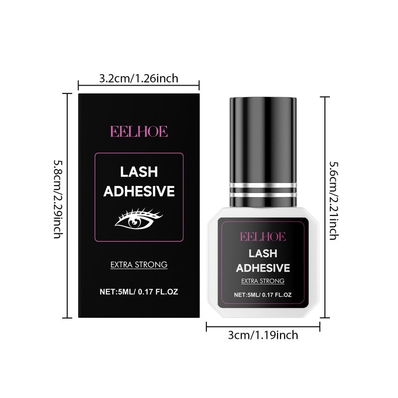 False Eyelash Adhesive, Clear 5 ml