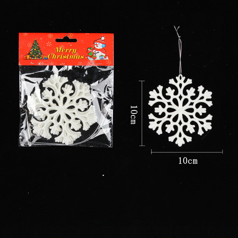 Snowflake String Windows Decorations for Christmas Party - PVC Pendant Set