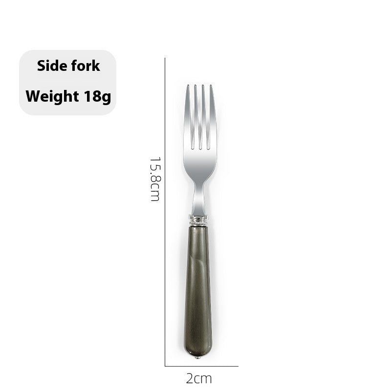 Luxury Nordic Style Household Kitchen Cutlery Set - Portable Knife Fork Spoon