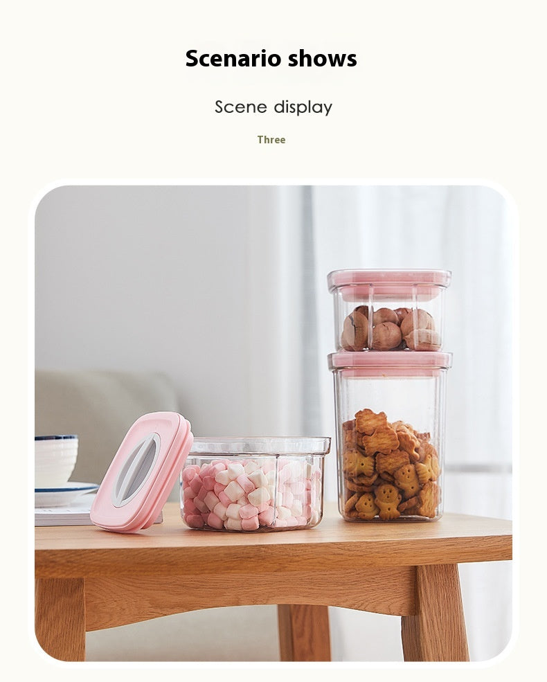 Kitchen Spiral Storage Jar Set - Vacuum Sealed Food Storage Containers
