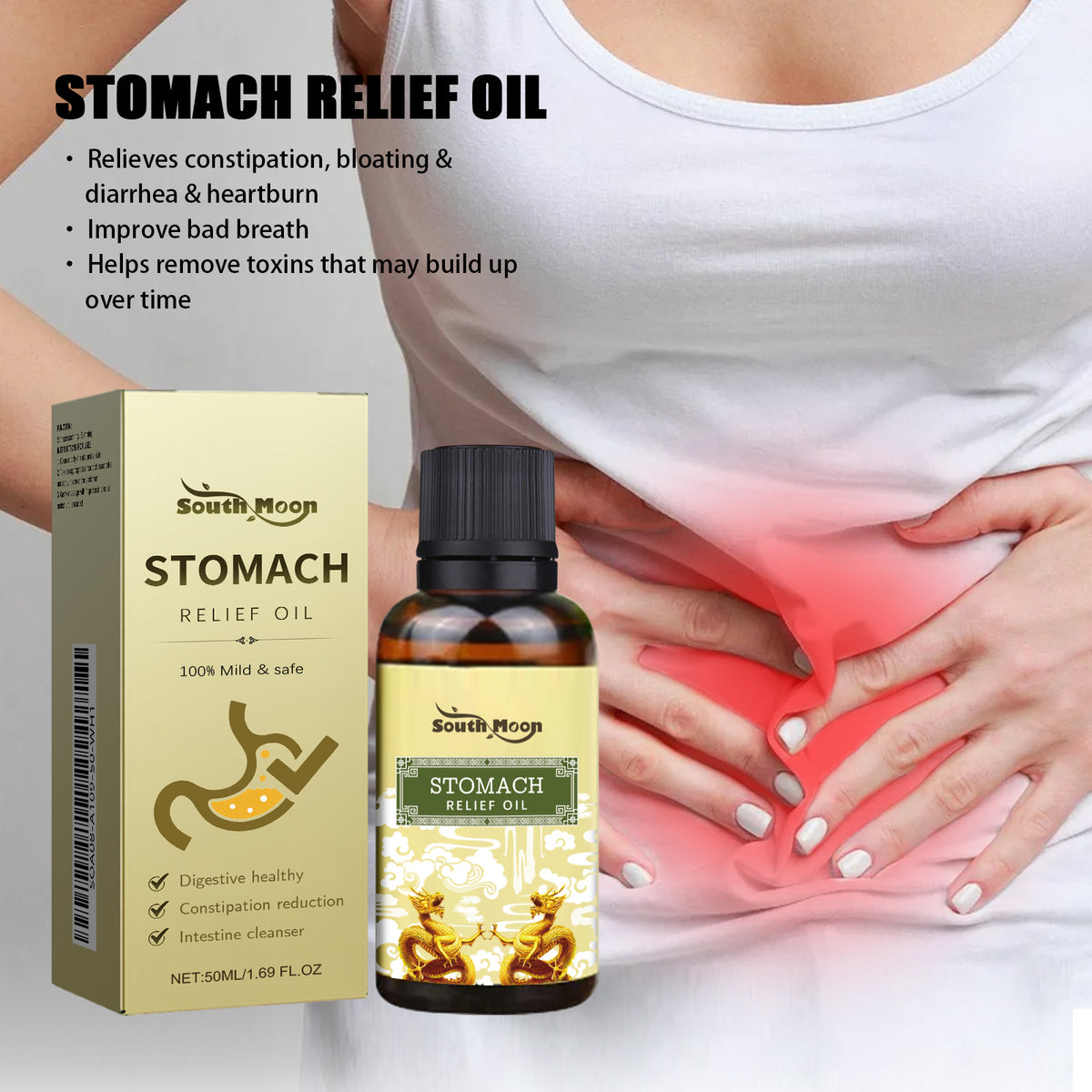 Abdominal Relaxing Massage Oil 50ml