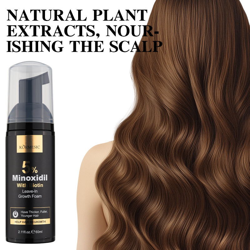 Minoxidil Hair Growth Foam for Hair Loss 60ml - Hair Treatment