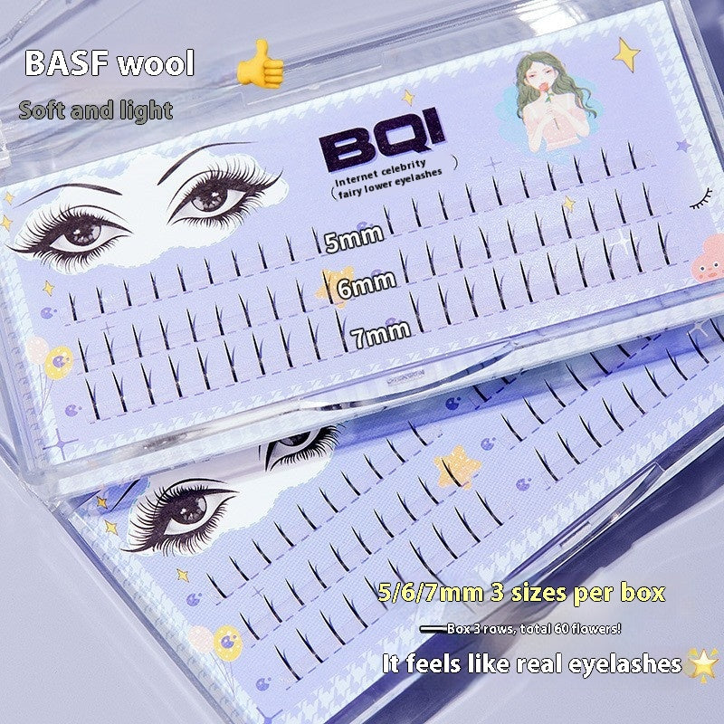 Mermaid Tassel False Eyelashes - Easy to Use 3D Cluster Grafting Curling Style