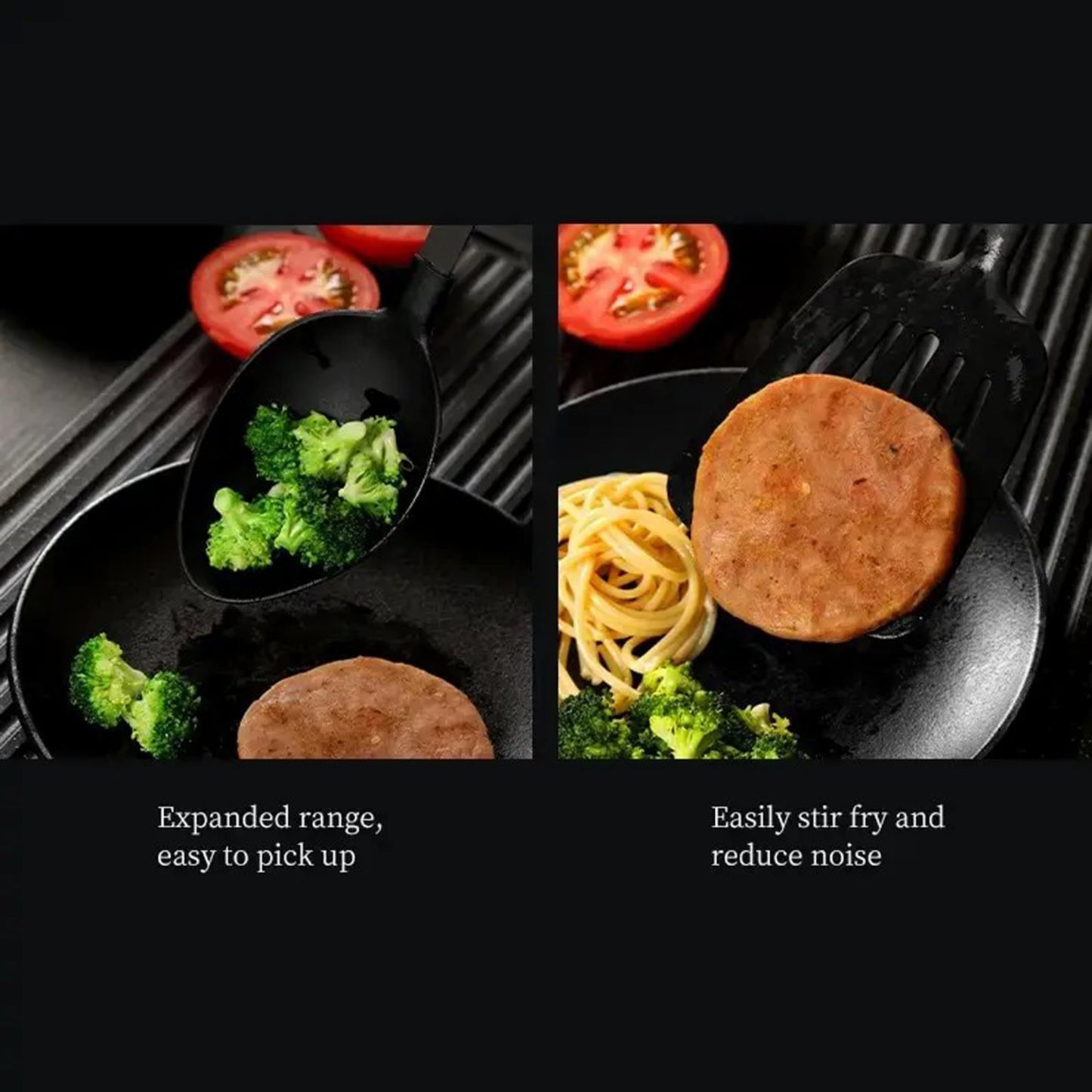 Premium 5-Piece Kitchen Utensil Set - Stainless Steel & Nylon