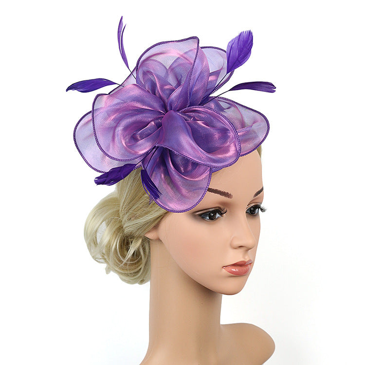 3D Flower Organza Hair Clip