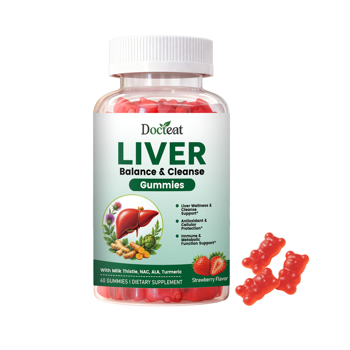 Vitamin C & Milk Thistle Gummies - 60 Count