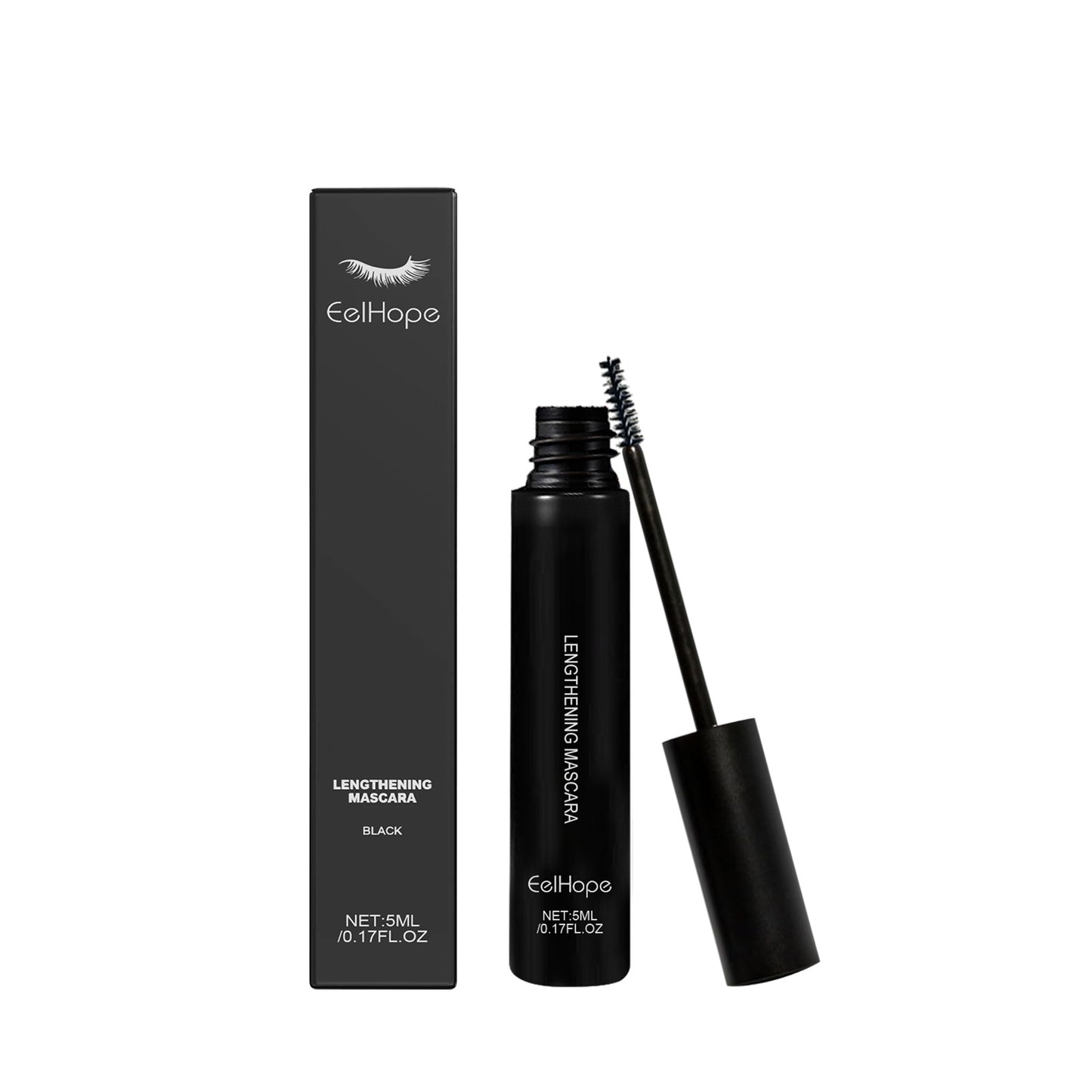 Long Lasting Black Mascara - Smear-proof Makeup - 5ml