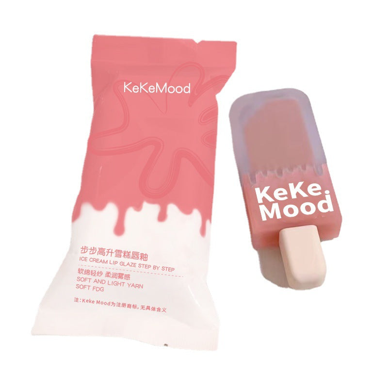 Ice Cream Lip Lacquer Matte Lipstick Velvet No Stain on Cup - Multiple Colors