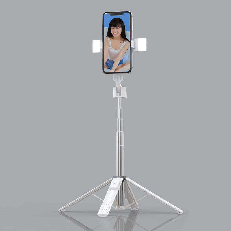 Bluetooth-Compatible Selfie Stick with Double Fill Light