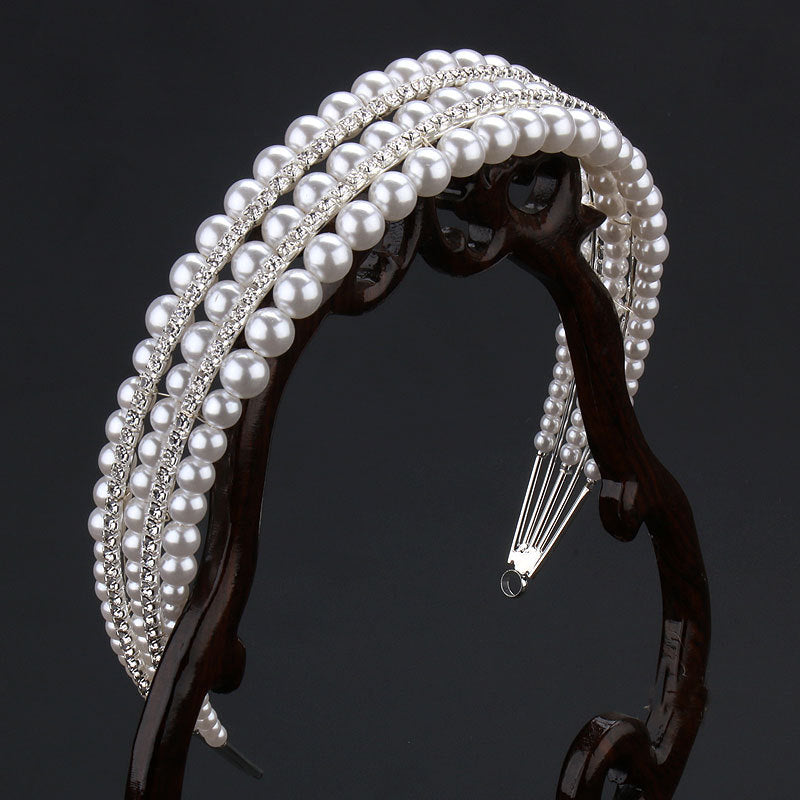 Pearl Wedding Hair Hoop Headband