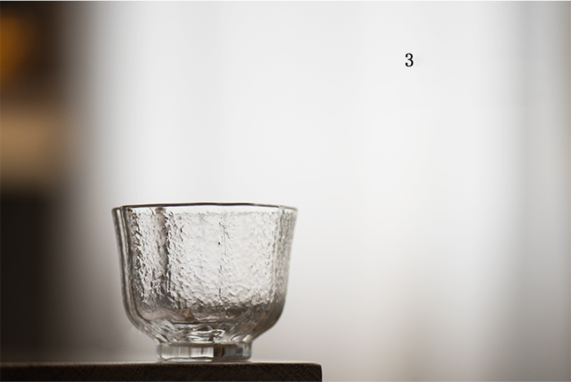 Transparent Glass Tea Cup Set - Heat-Resistant Japanese Style Drinkware