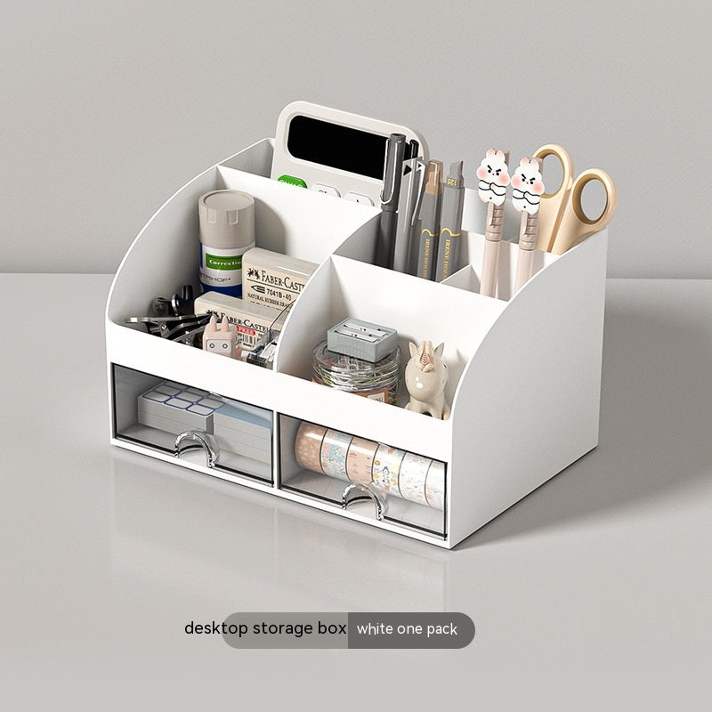 Small Transparent Drawer Organizer for Stationery and Sundries - Multi Color Options
