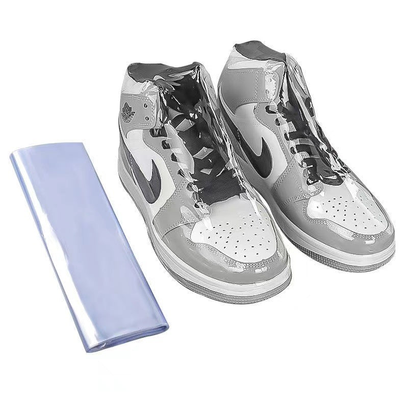Heat-Shrink Shoe Storage Bags Moisture-Proof Dust-Proof Airtight Clear PVC Pack of 100