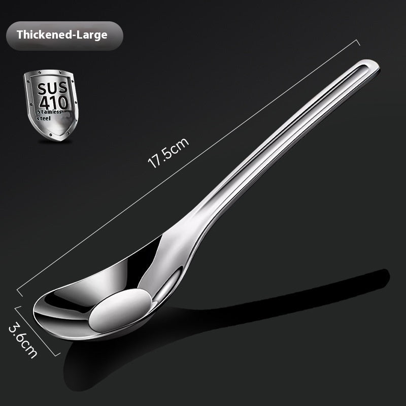 Stainless Steel Baby Feeding Spoon Household Soup Spoon - Multiple Sizes