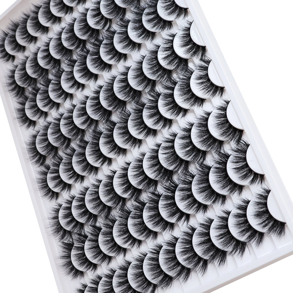 3D False Eyelashes - Multi-Layered Realistic Soft Lashes