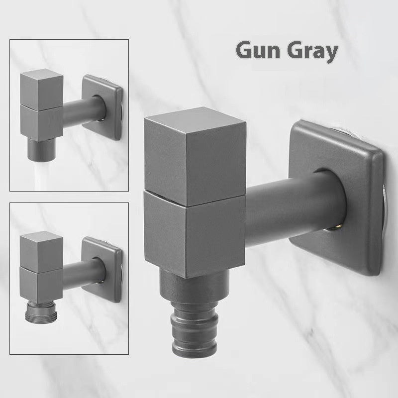 Wall-Mounted Washing Machine Faucet Copper Water Supply Tap