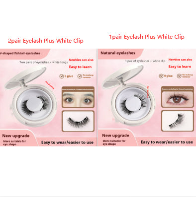 Magnetic False Eyelashes - Natural Mink Lash Set with Applicator Tool