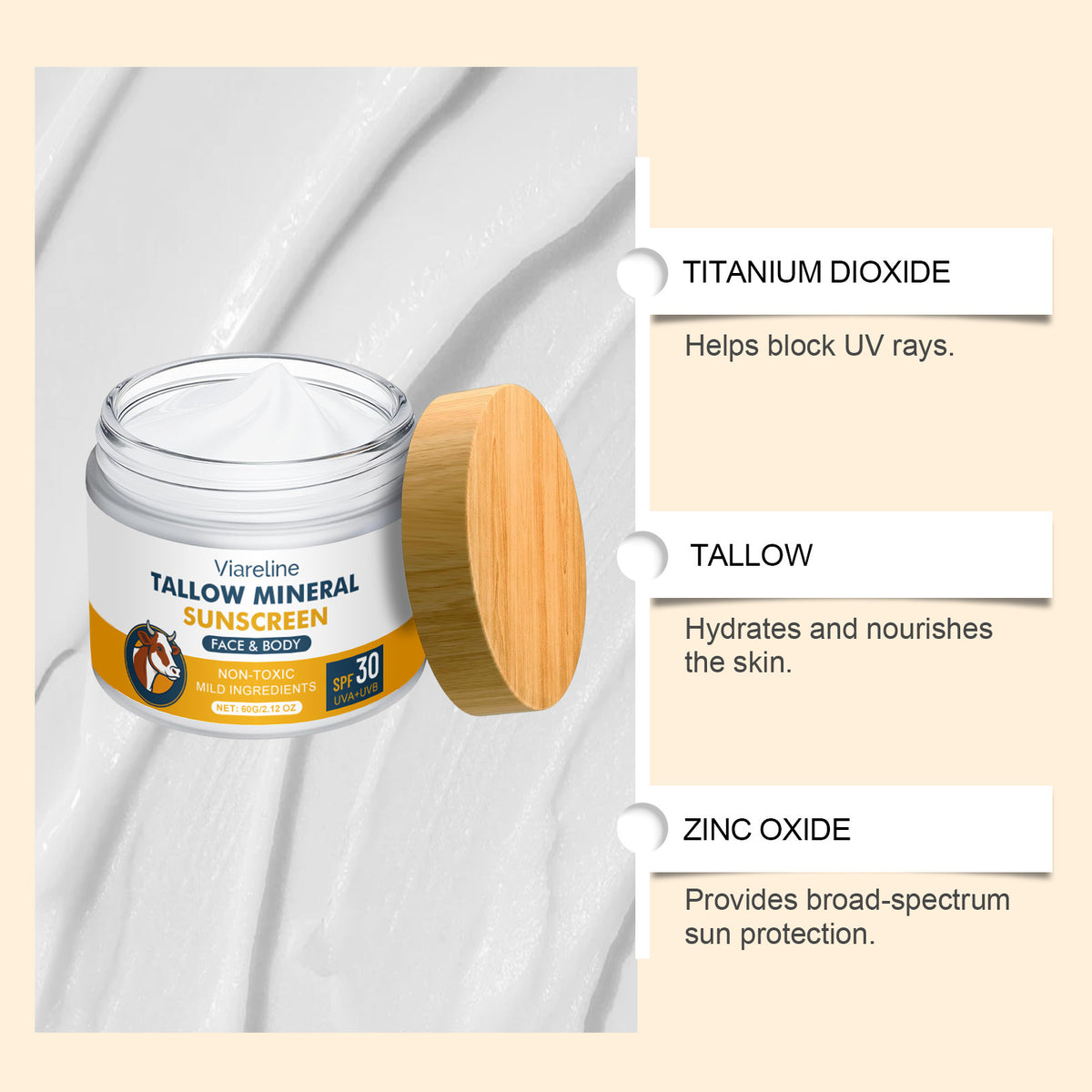 Cow Fat Moisturizing Sunscreen