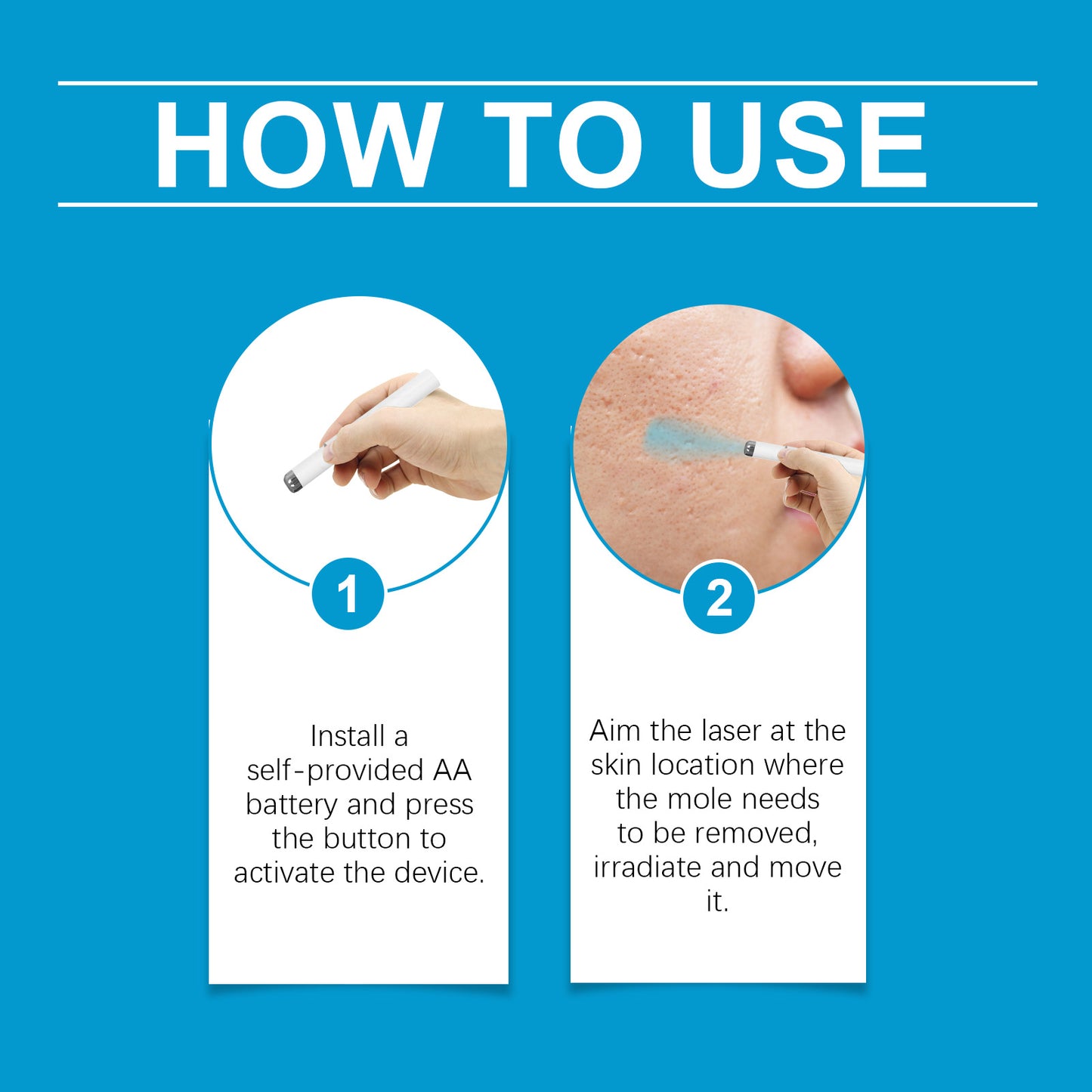 Face Skin Care Laser Pen - Portable Skin Treatment Device