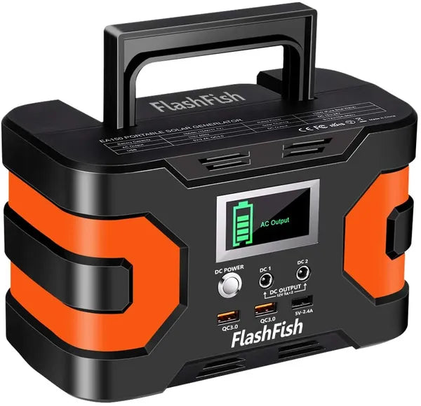 200W Power Station - Flashfish 166Wh Lithium Battery Backup Pack