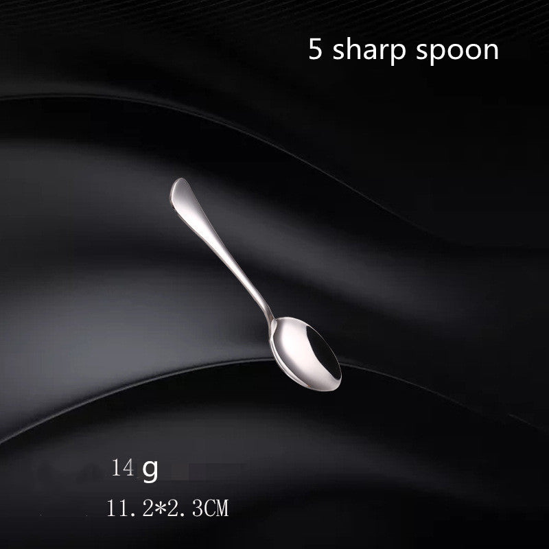 Stainless Steel Cutlery Set with Fork and Spoon - Western Style Kitchen Utensils