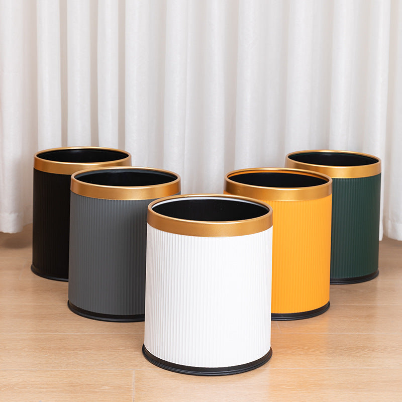 Uncovered Large Capacity Trash Can with Thickened Design for Home Kitchen