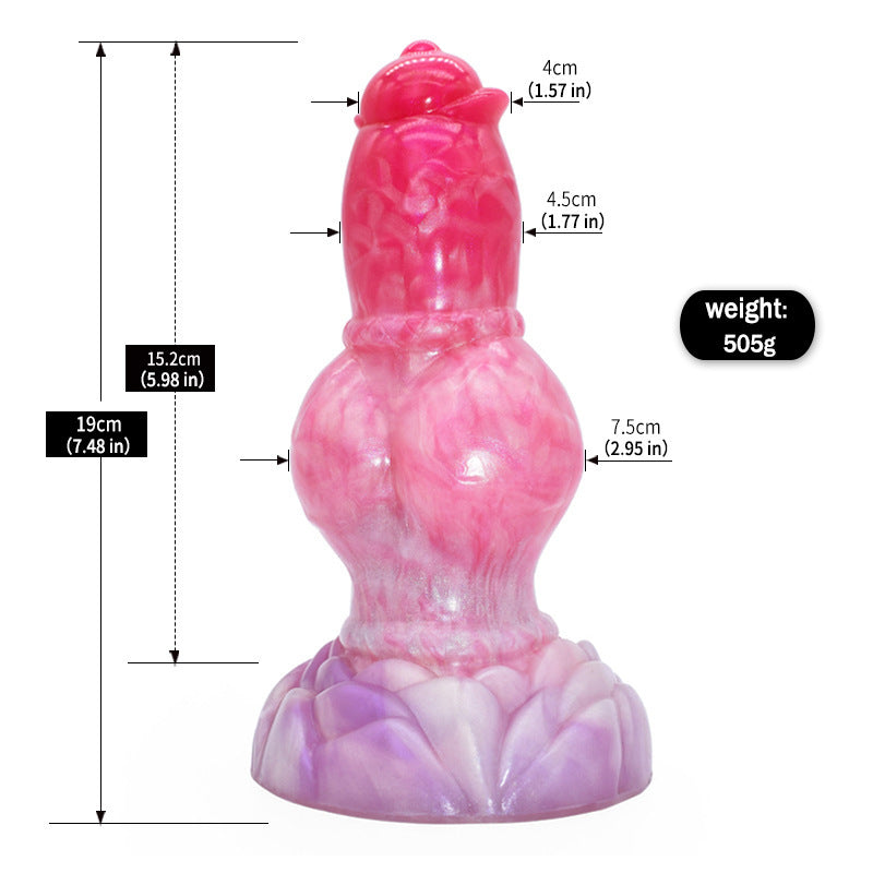 Dual Use Anal and Vaginal Masturbator - Silicone Adult Wellness Toy