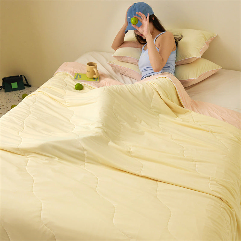 Summer Cooling Blanket with Nylon and Soybean Fiber - Multiple Sizes & Patterns
