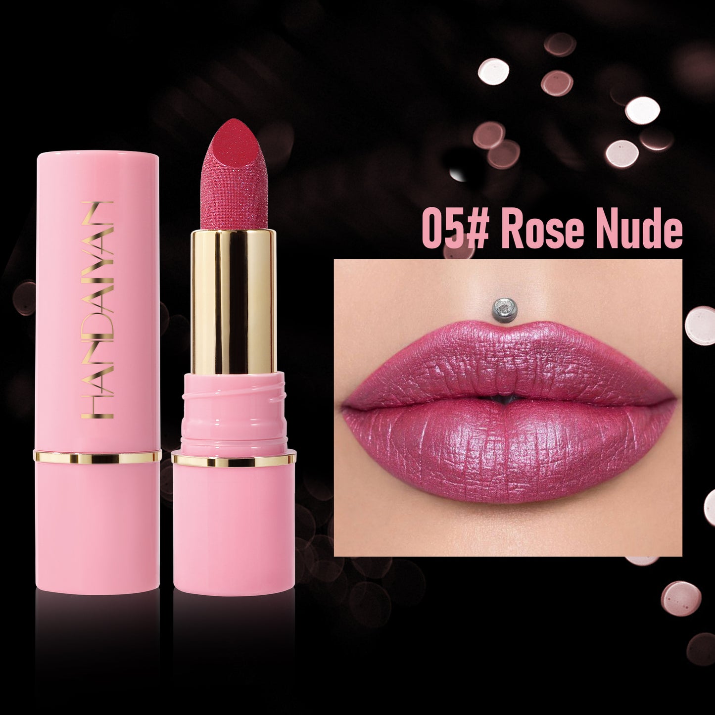 Pearlescent Lipstick Set 8 Colors Moisturizing Waterproof Lip Color