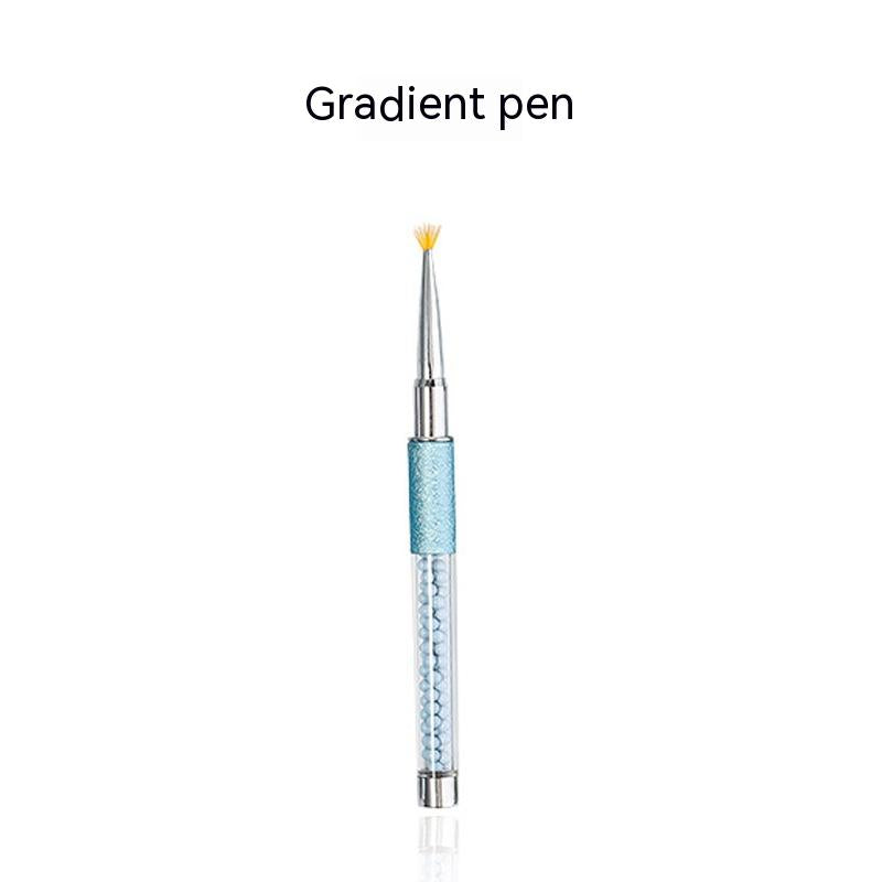 16-Piece Nail Art UV Pen Set with Rhinestones