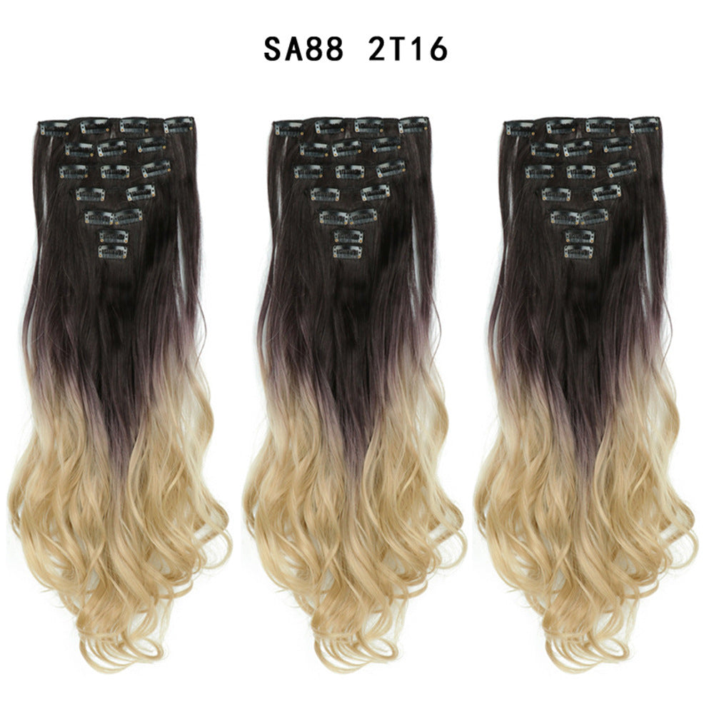 Long Curly Hair Piece High Temperature Synthetic Wig