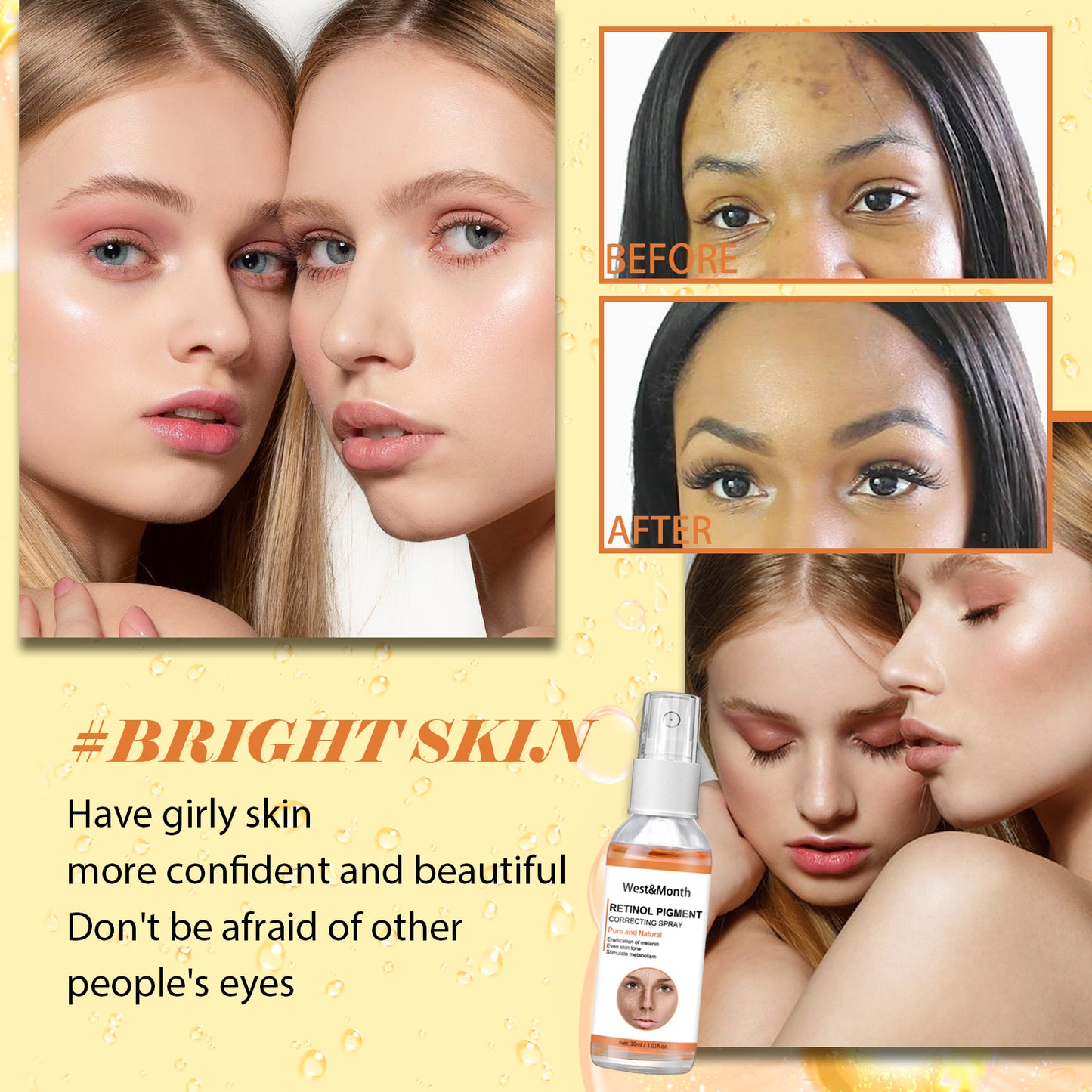 Retinol Pigment Correcting Spray - Skin Brightening & Dark Spot Treatment