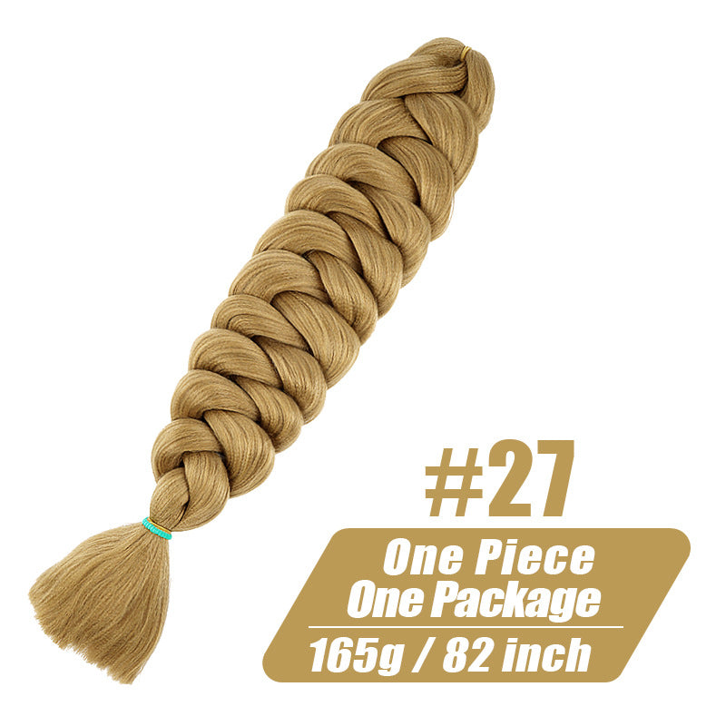 Long Braided Ponytail Hair Extension for Women - Multi-Color, 82 Inch