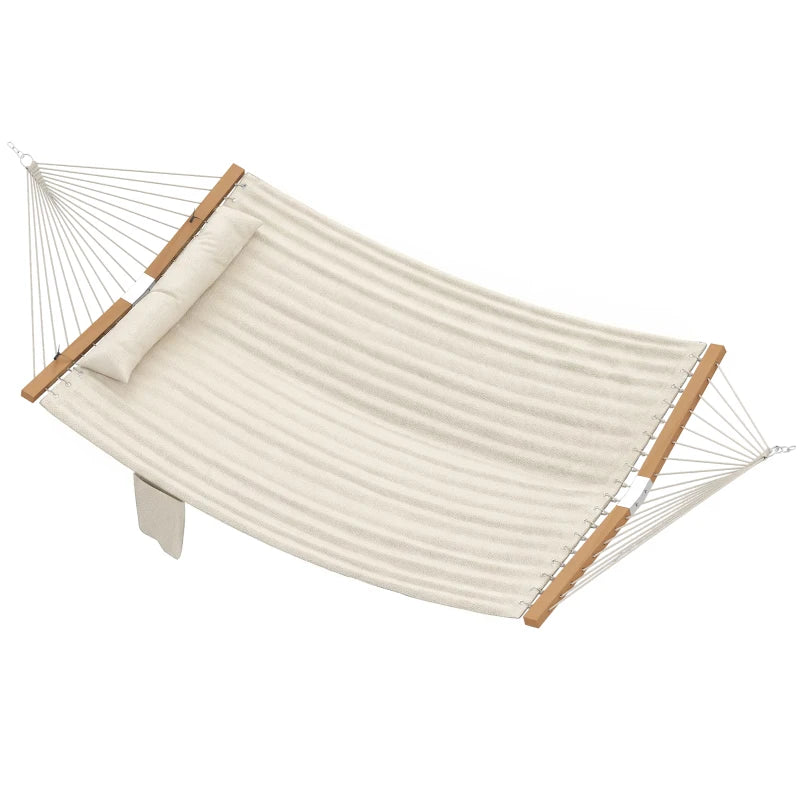 Double Hammock with Quilted Padding for Patio & Garden