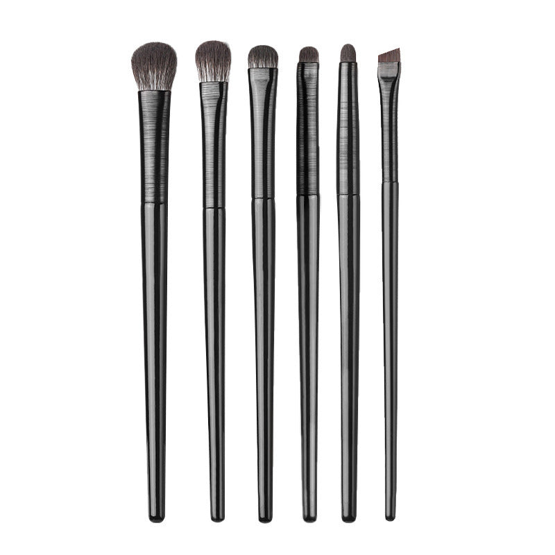 6 Pack Eyeshadow Makeup Brushes Set - Eyeliner Concealer Detail Tools