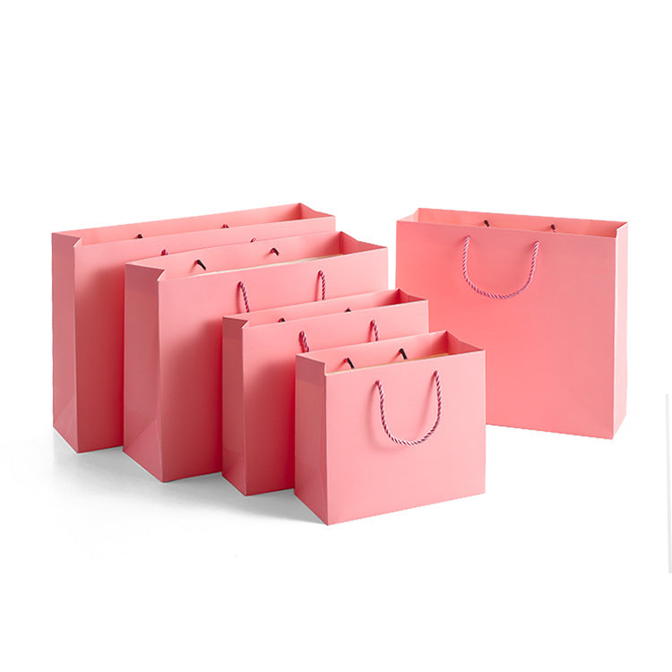 Handheld Cowhide Christmas Gift Bag - Customizable Home Packaging