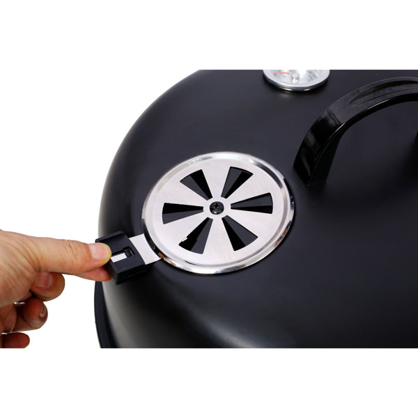 16-Inch Charcoal Smoker Grill - Portable Outdoor Cooking