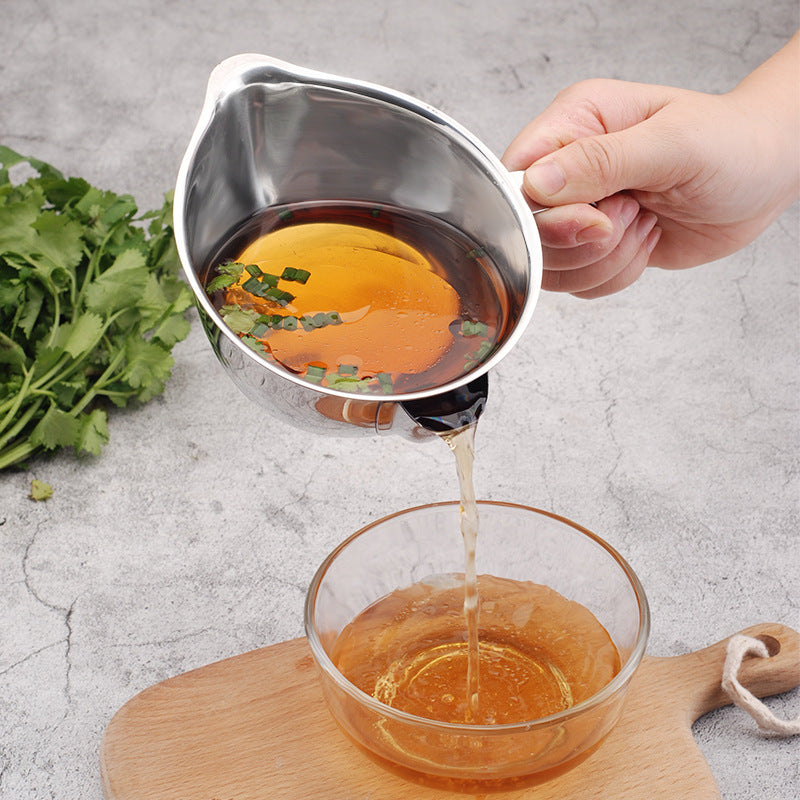 304 Stainless Steel Oil Bowl for Kitchen Storage - Small & Large Sizes