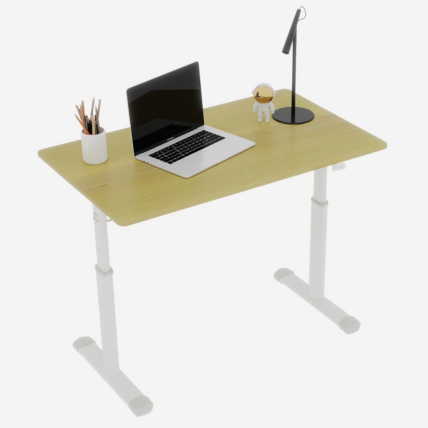 Height-Adjustable Study Desk for Home Office - Compact Design