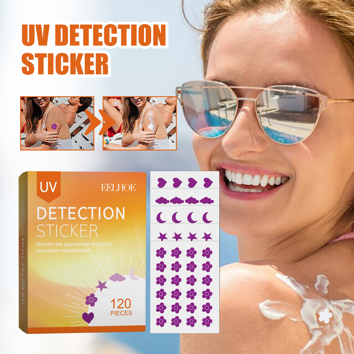 UV Detection Sticker Pack - 120pcs