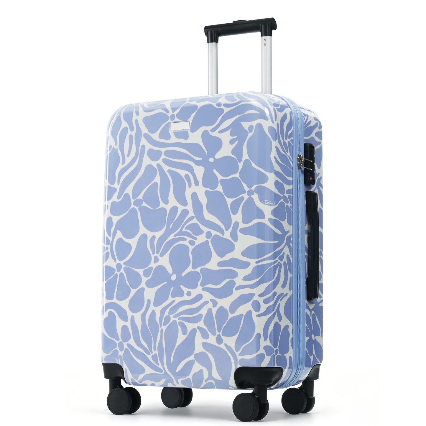 5-Piece ABS Hardside Luggage Set with TSA Lock - Blue