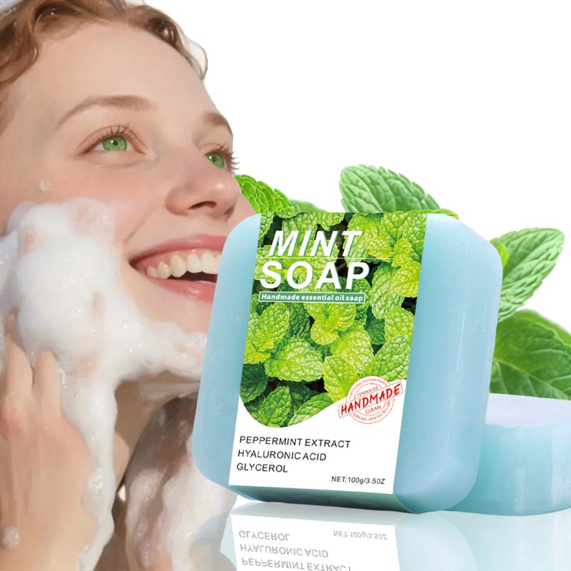 Peppermint Essential Oil Soap Bar 100g