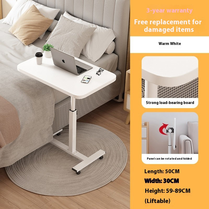 Adjustable Laptop Bedside Table - Portable, Rotating, Modern Design