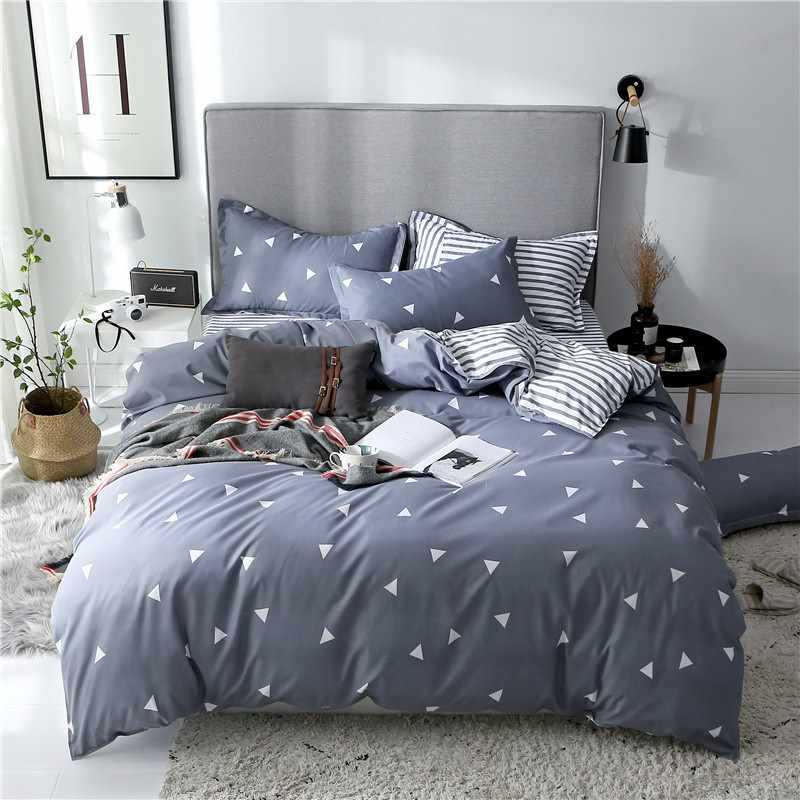 Washed Cotton Double Bed Quilt Cover Set - Multiple Sizes & Styles